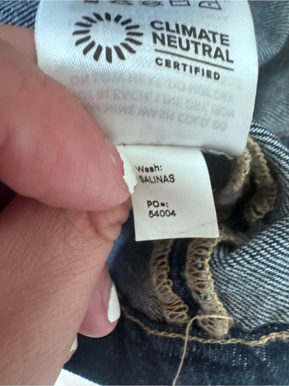 Reformation Jeans Blue and White Label - Picture 7 of 8